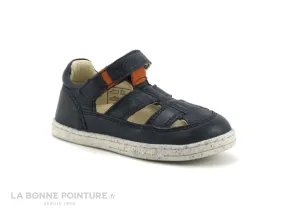 Achat chaussures Kickers Bébé Sandale, vente Kickers TRACTUS Marine Orange - Sandale GARCON premiers pas