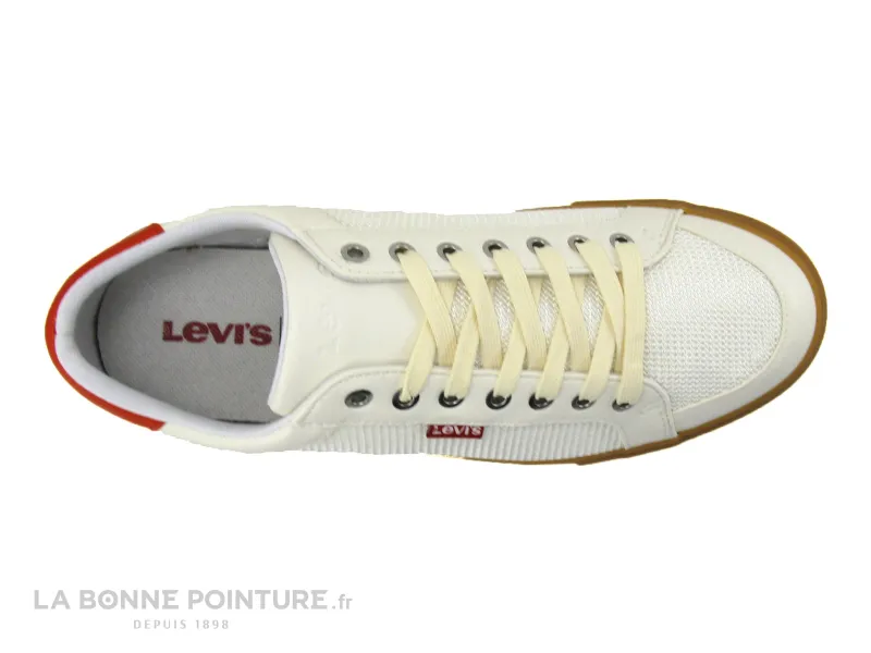 Achat chaussures Levi's Homme Basket, vente Levis WOODWARD Refresh 234230 - Basket blanche Homme