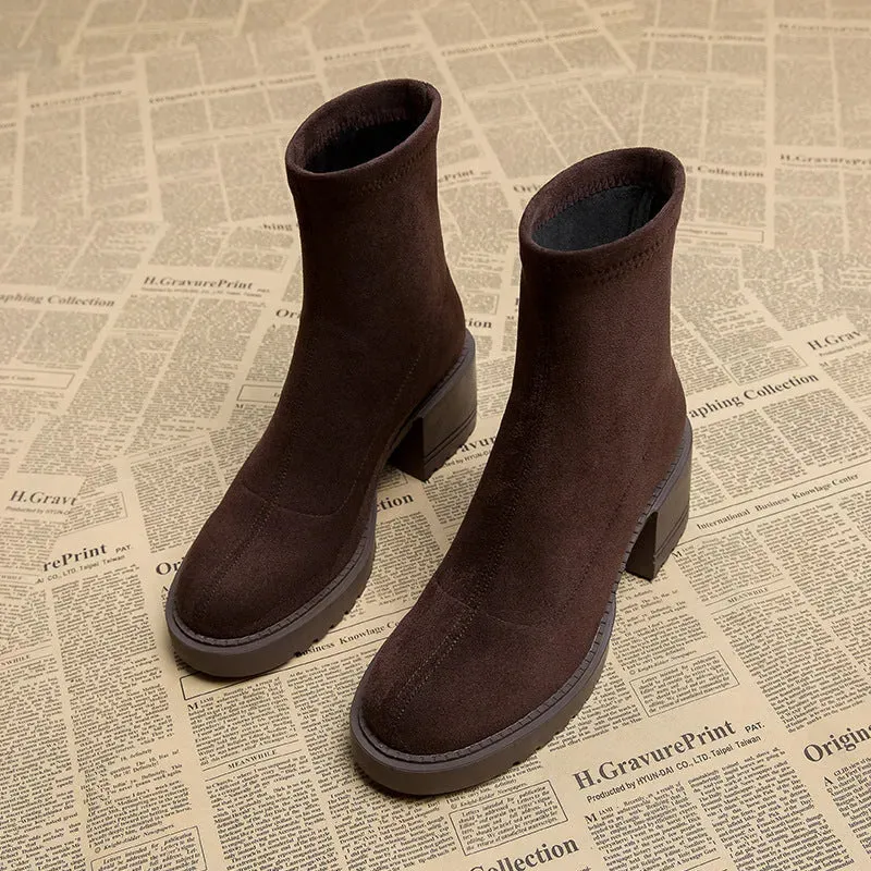 Angela - Bottines chic en daim