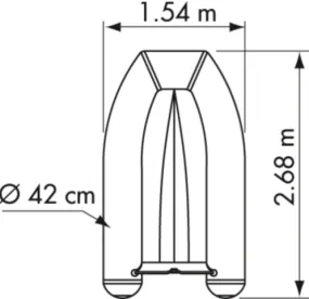 Annexe de Bateau Semi-rigide Yacht