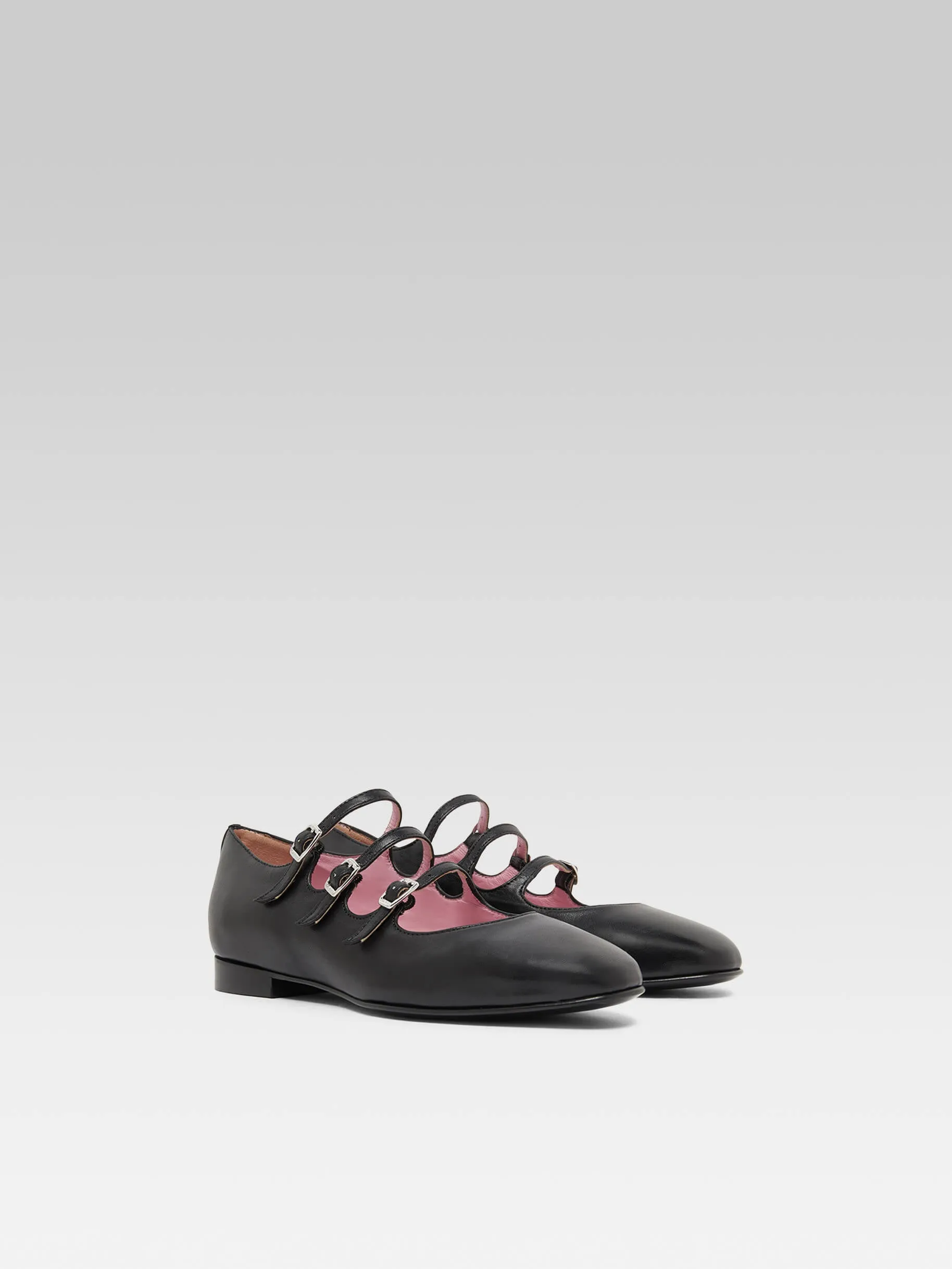 Ariana s - Ballerines babies cuir noir