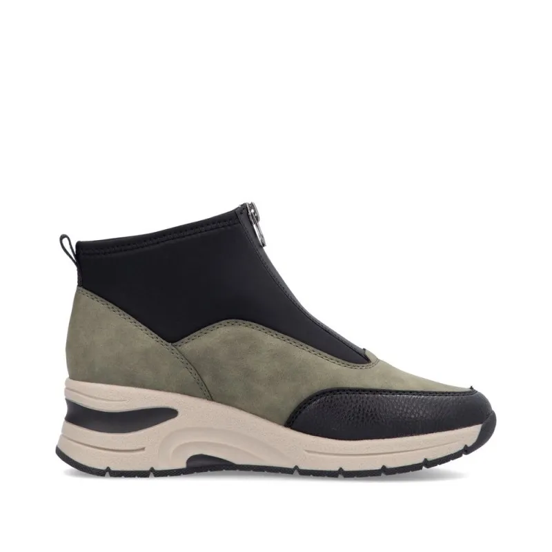 Basket montante Rieker N9362-54 noir et vert