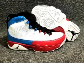 Baskets Air Jordan 9 White blue red