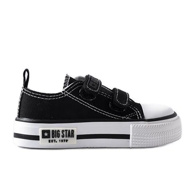 Baskets noires pour enfants Big Star KK374080 le noir