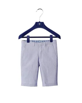 Bermuda à rayures bleues et blanches Bucciani