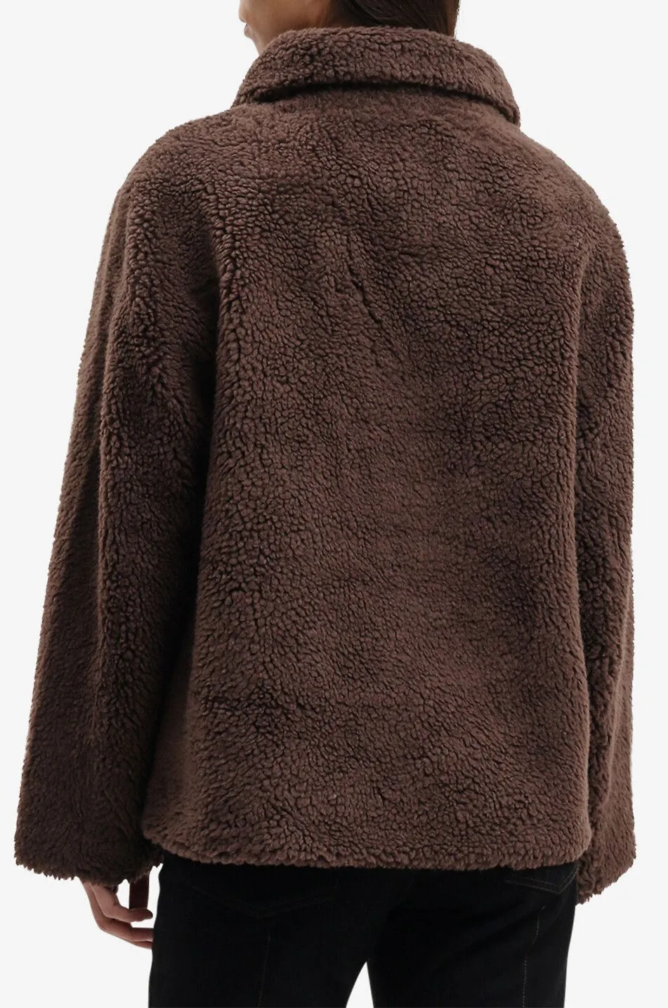 Blouson boxy en peluche