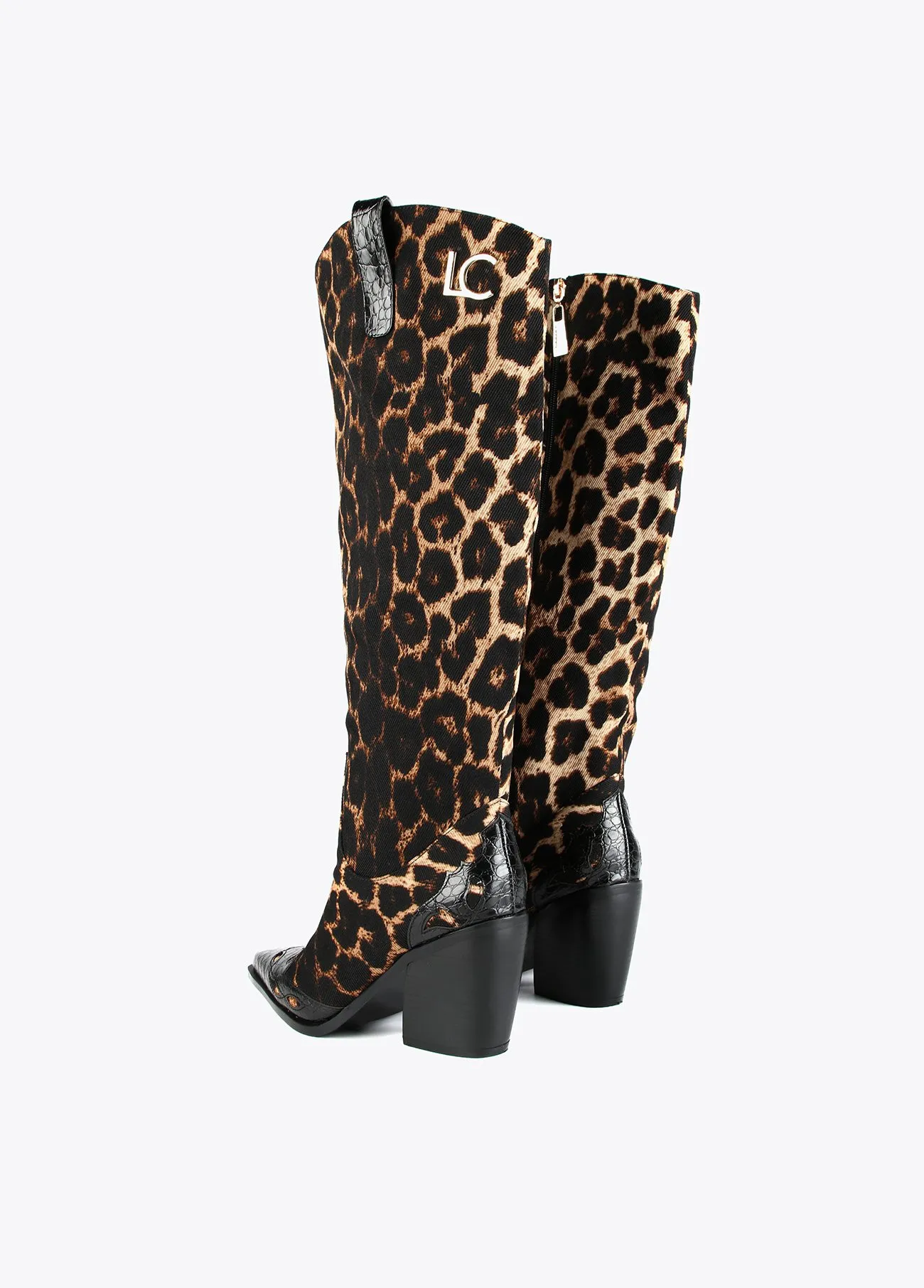 Bottes cowboy léopard |  COLLECTION LOLA | Lola Casademunt