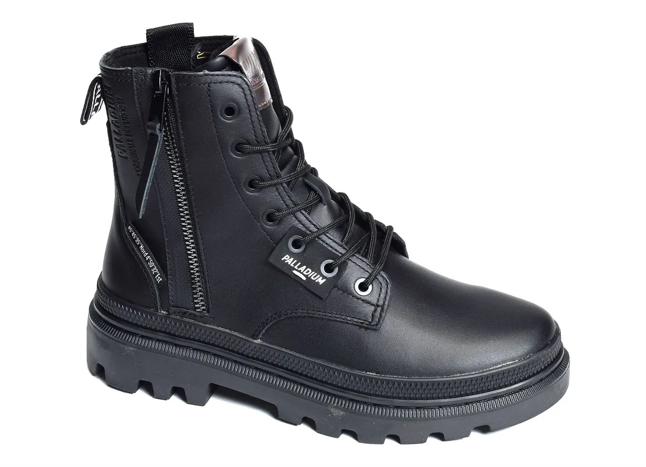 bottines et boots Palladium  Pallatrooper zip noir 