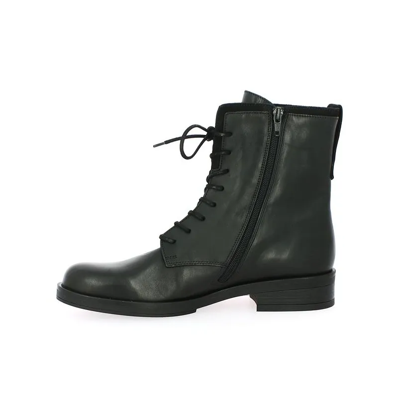 Bottines noire plates à lacets Gabor - Hassia