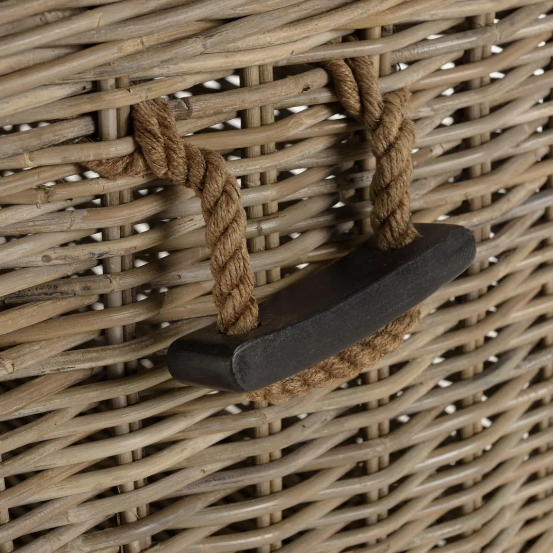 Coffre de rangement en kubu naturel KALLY | 3 Suisses