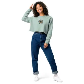 Crop top Vert Brodé O'Cur  ( Sourire complice , Bonheur Simple V2 )