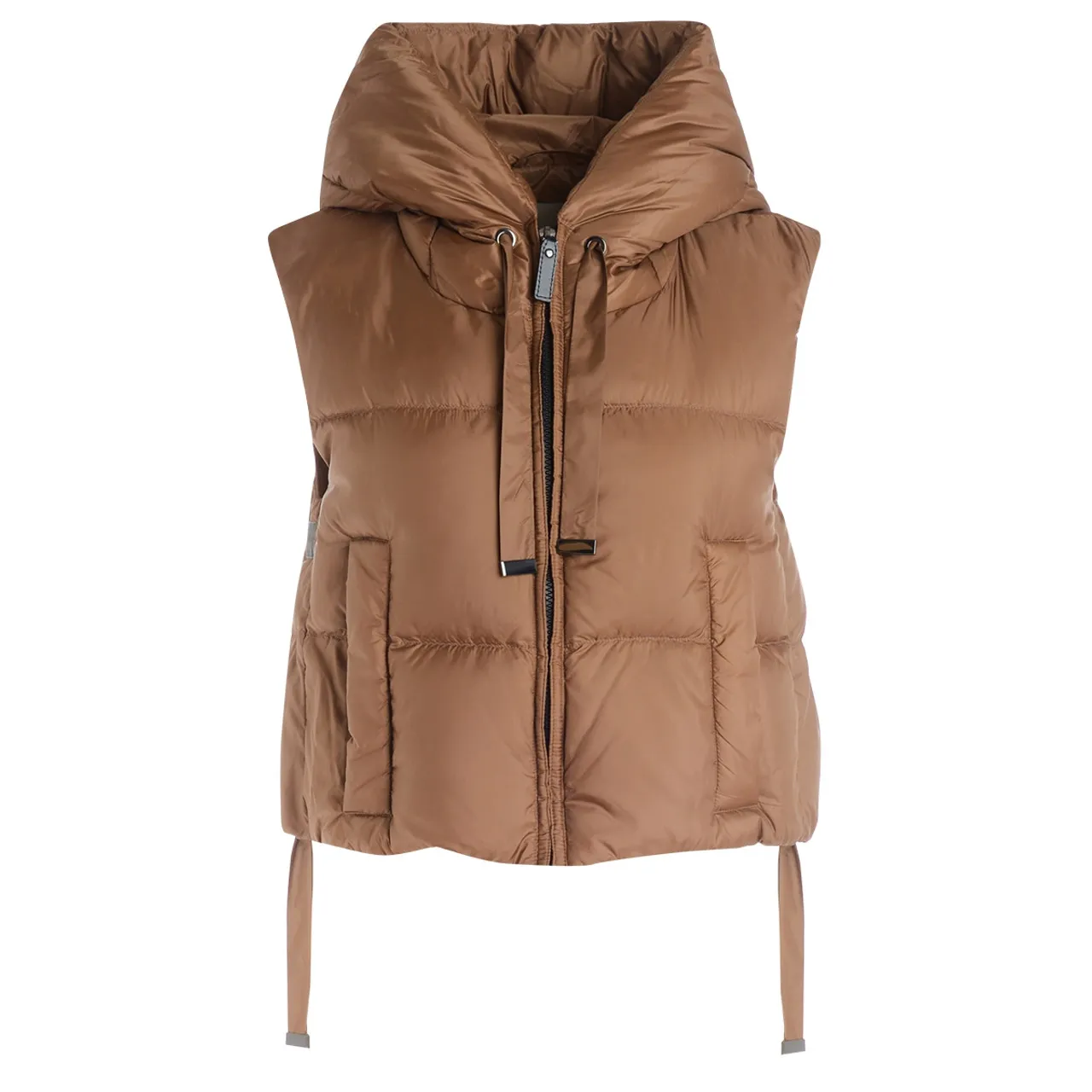 Doudoune  Max Mara sans manches Seigo camel. 