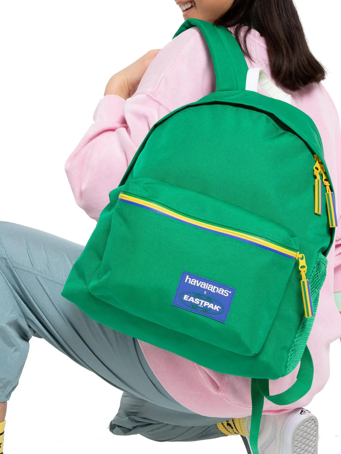 Eastpak X Padded Pak’r Sac À Dos Vert Havaianas - Achetez À Prix Outlet!