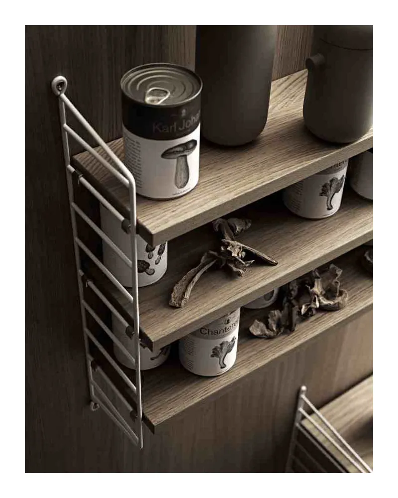 Etagère murale String Pocket trois étagères en bois naturel - String  I Trentotto