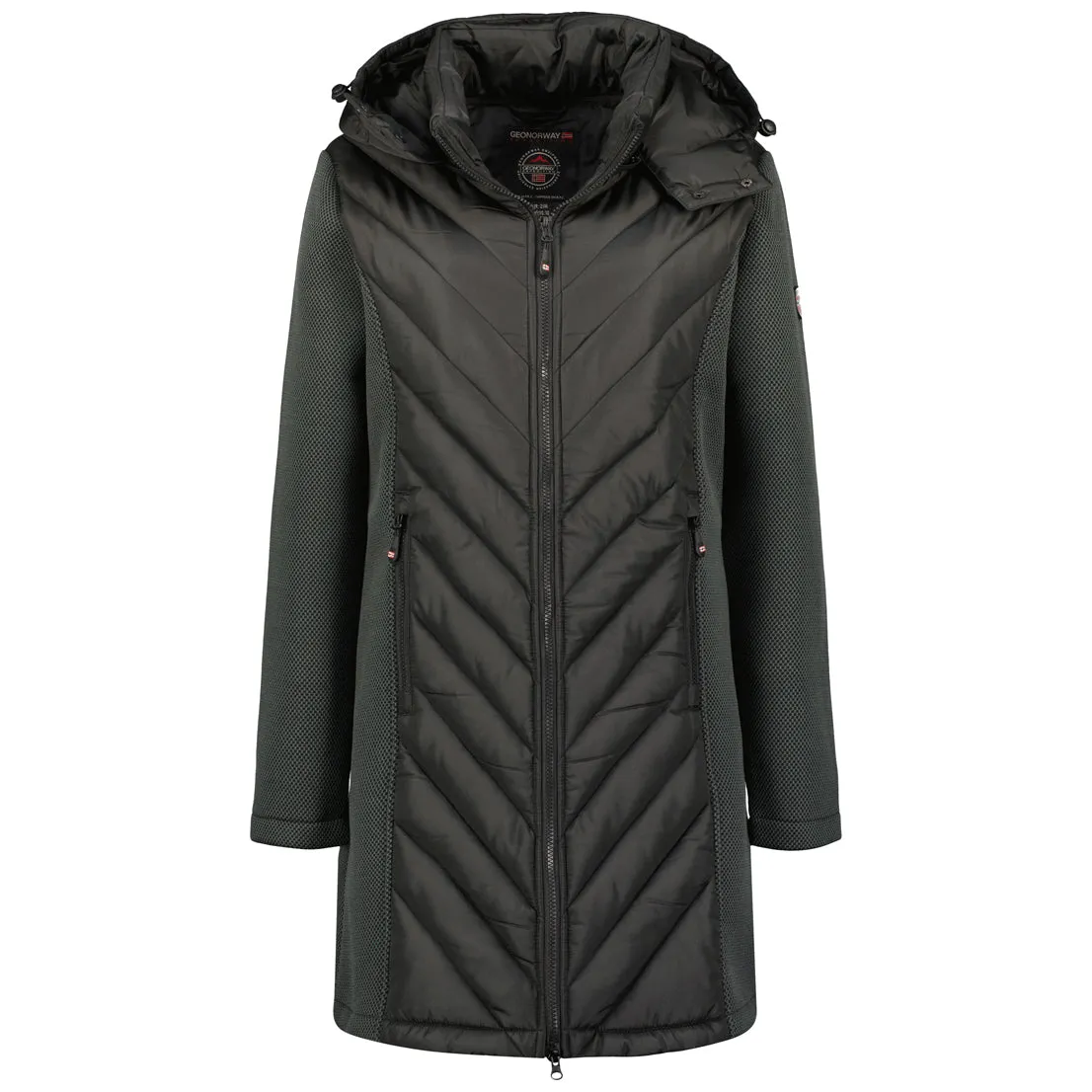 Geographical Norway Bihac Femme - Parka bi-color Noir