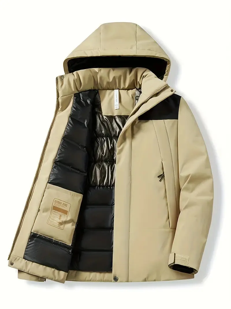 Harriet - manteau d'hiver avec capuche contrastée