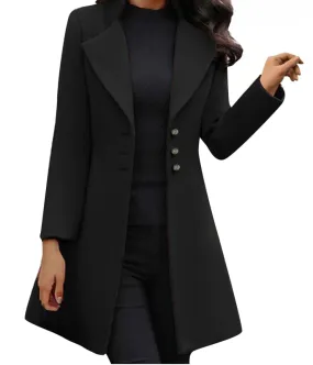 Iris | Manteau en laine italienne à manches longues