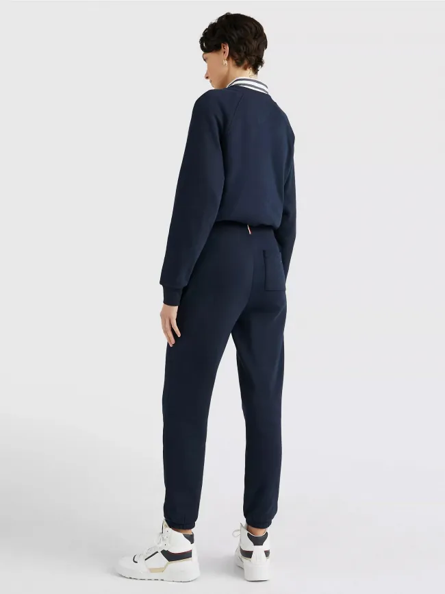 Jogging tapered mini logo bleu marine femme - Tommy Hilfiger | wimod