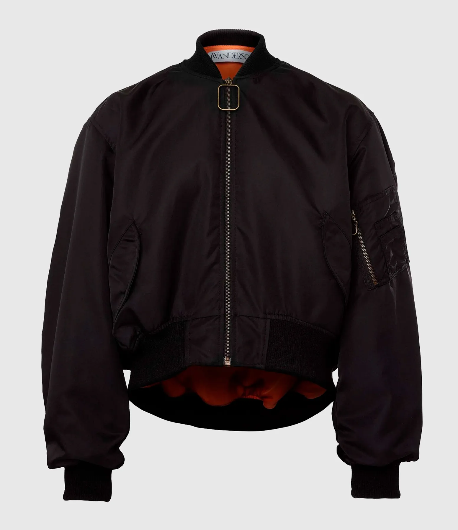 JW ANDERSON Partager  Veste Curved Hem Bomber Black  