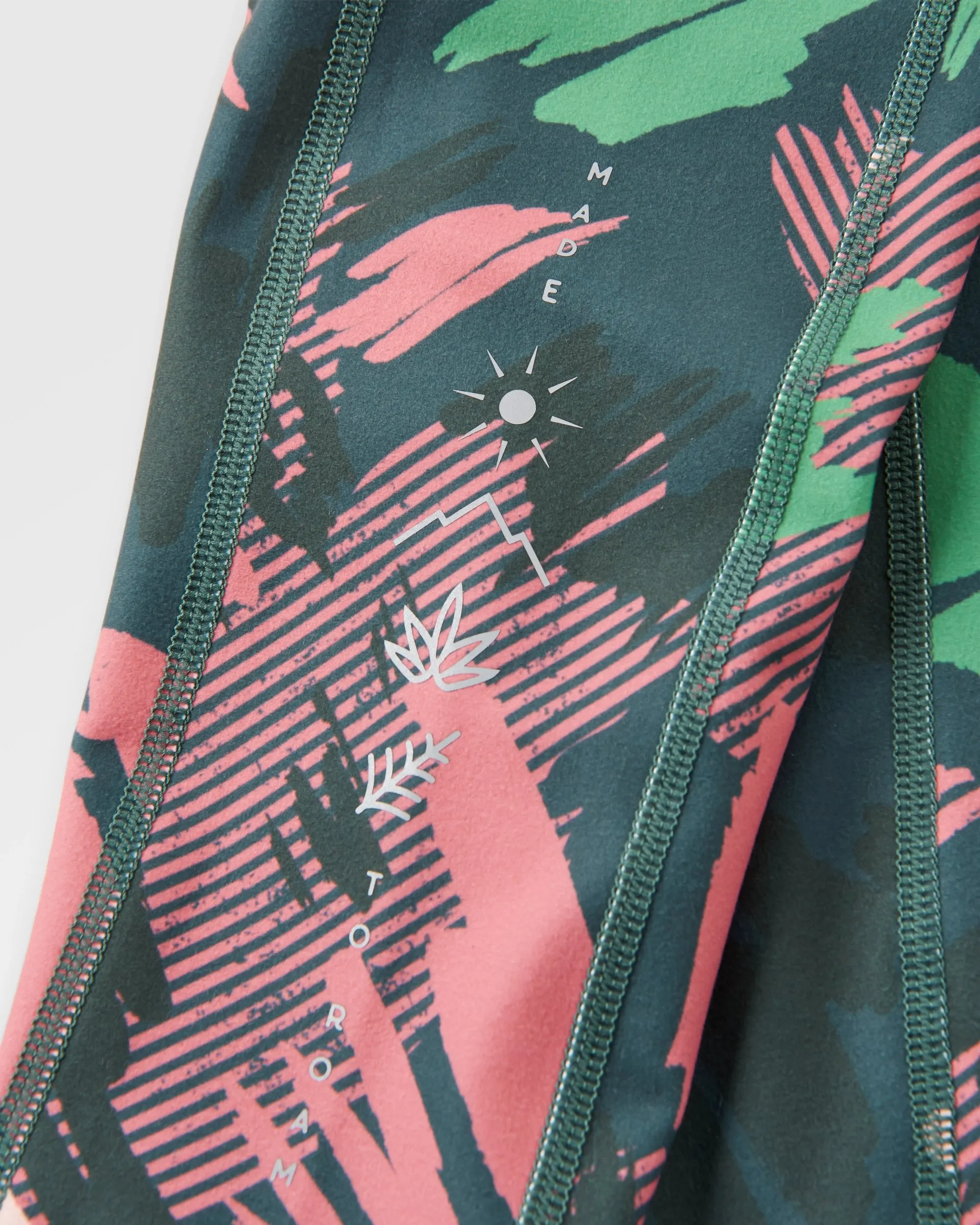 Legging Actif Recyclé Mantra - Montagne Abstraite Sapin