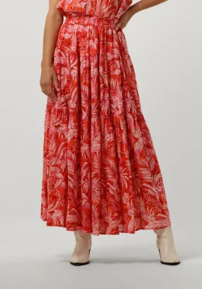 lollys laundry jupe maxi sunset skirt en rouge