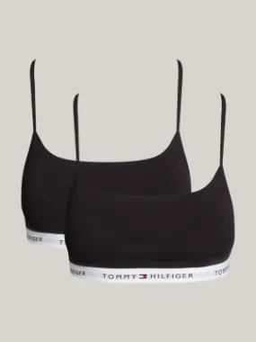 Lot de 2 bralettes sans rembourrage | Noir | Tommy Hilfiger