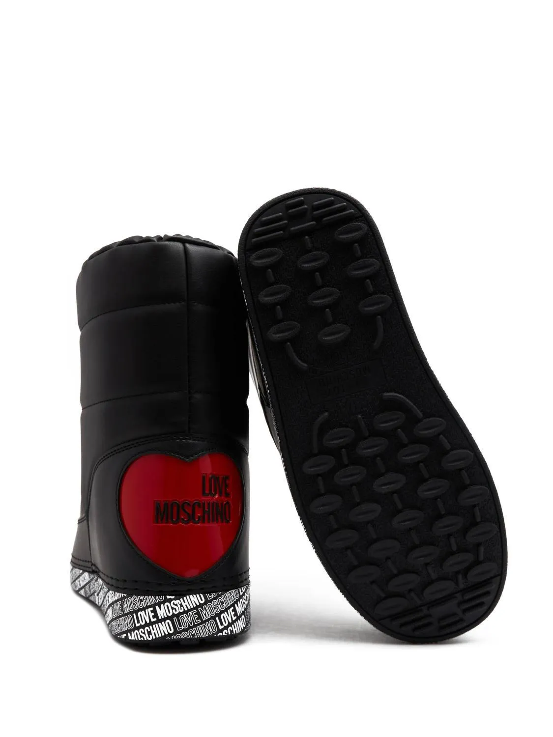 Love Moschino Skibooot 20 Bottines Matelassées Noir - Achetez À Prix Outlet!