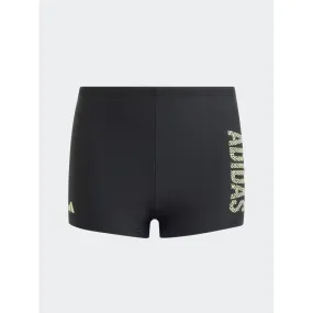 Maillot de bain boxer logo noir garçon - Adidas | wimod
