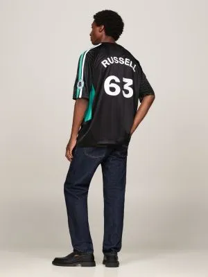Maillot de foot Tommy x Mercedes F1 x CR George Russell | Noir | Tommy Hilfiger