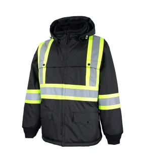 Manteau de travail avec bandes réfléchissantes de 4 noir - Blazer