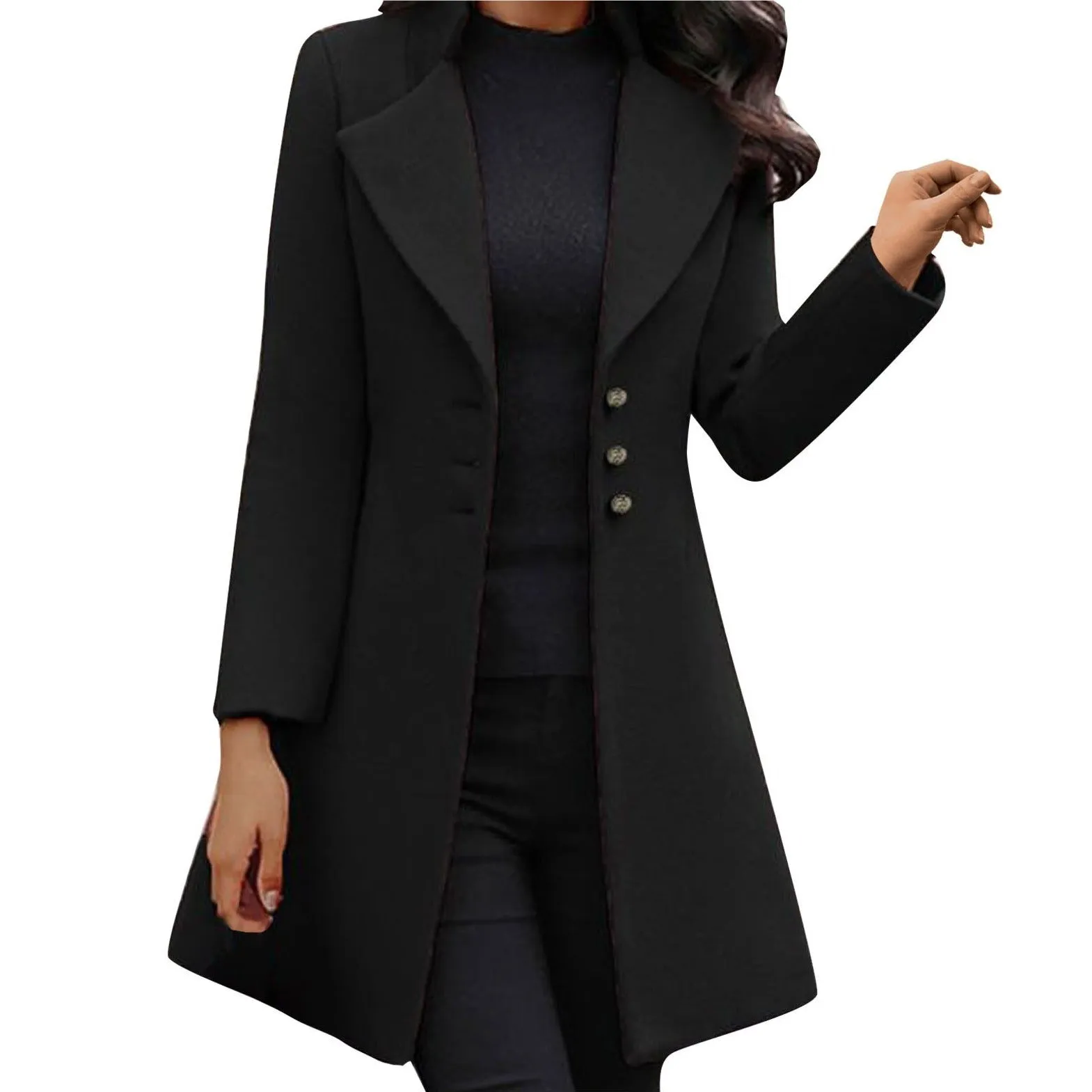Marie | Manteau en Laine à Manches Longues Italien