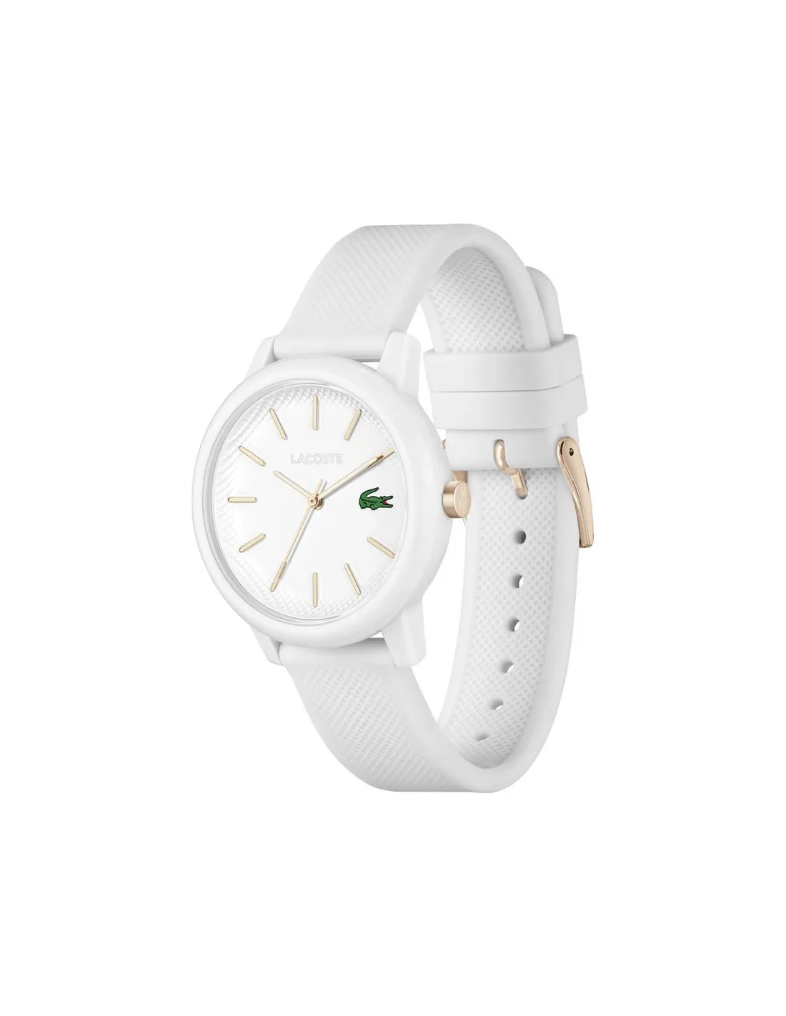 Montre 3 aiguilles, Lacoste 36mm boîtier TR90 blanc mat