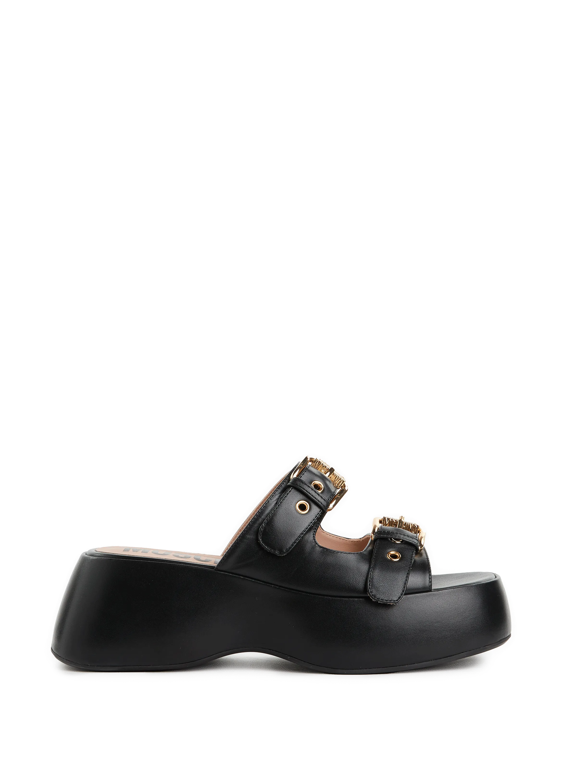 MULES EN CUIR - MOSCHINO pour FEMME | Printemps