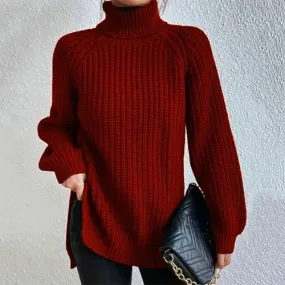 Nori | Pull D'hiver En Tricot Pour Femme | Col Roulé