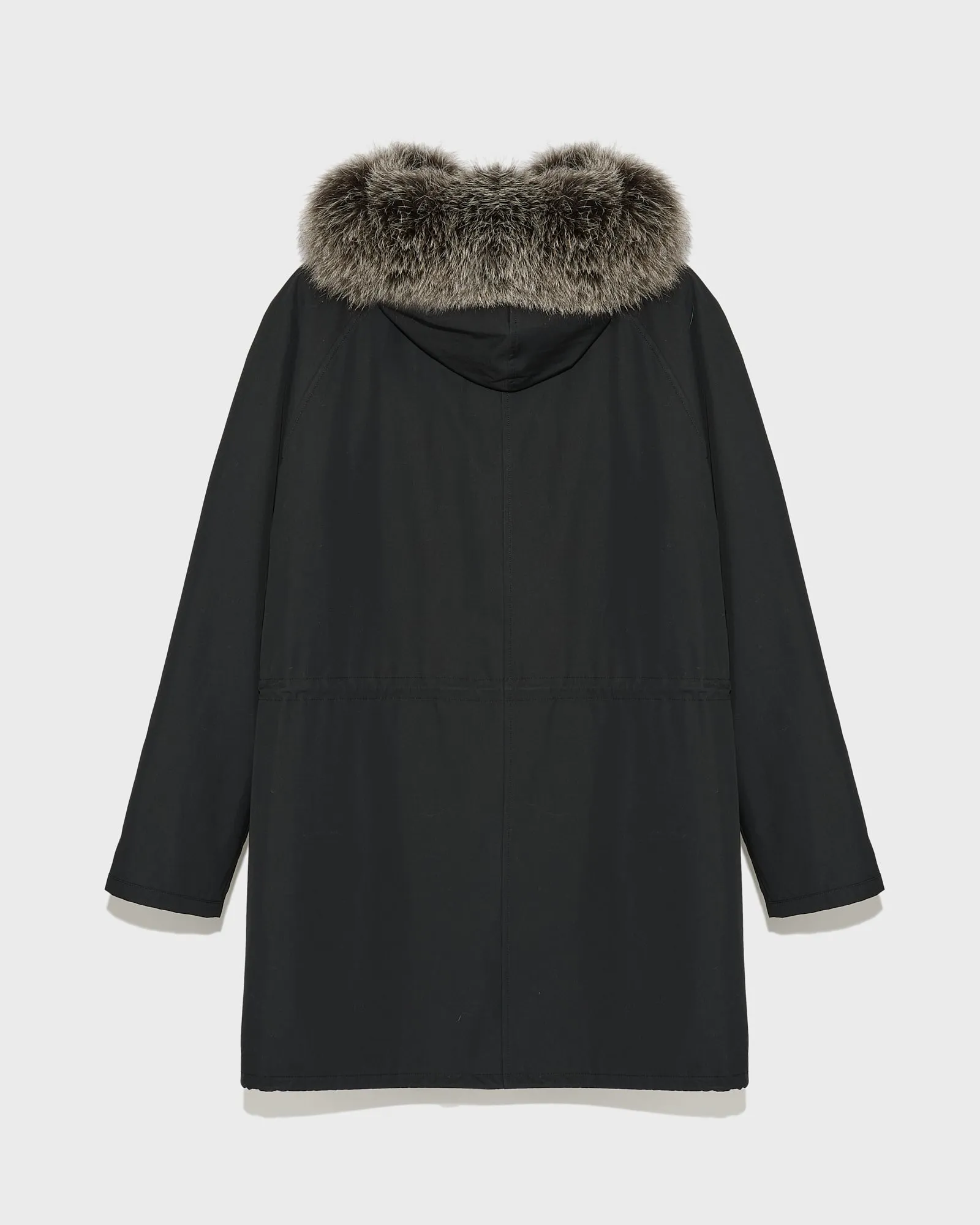 Parka iconique en coton mélangé et fourrure