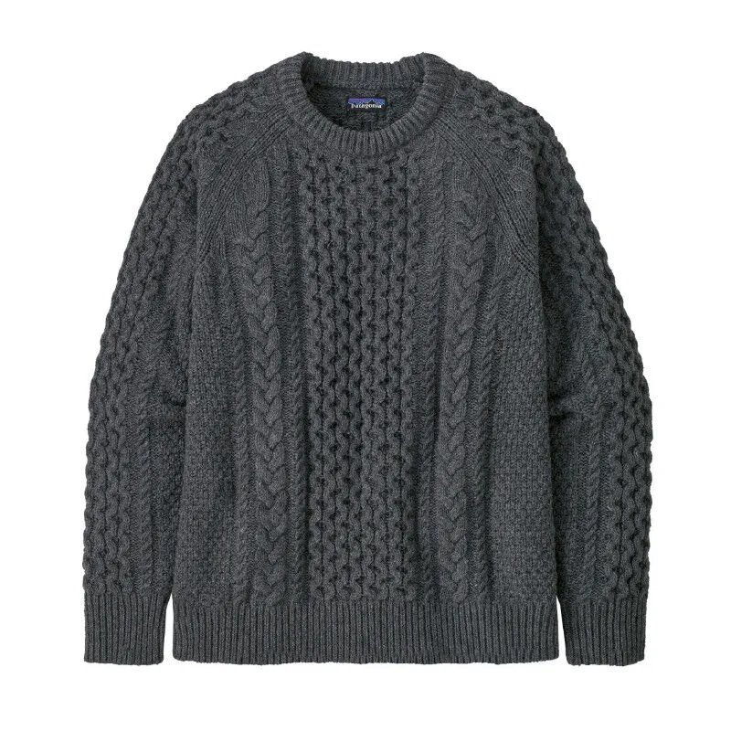 Patagonia Recycled Wool-Blend Cable Knit Crewneck Sweater - Pullover | Hardloop