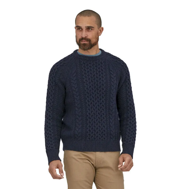 Patagonia Recycled Wool-Blend Cable Knit Crewneck Sweater - Pullover | Hardloop