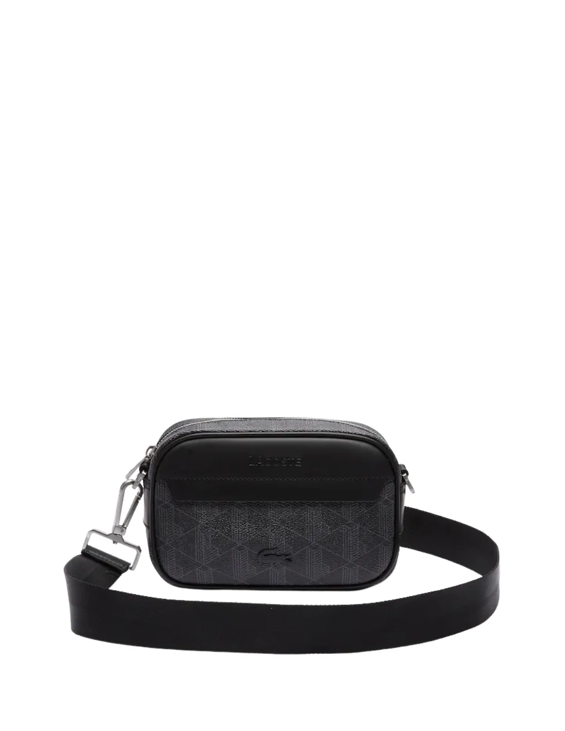 Petite sacoche croisée Lacoste Homme Ref 53613 H45 noir 19*12.5*6