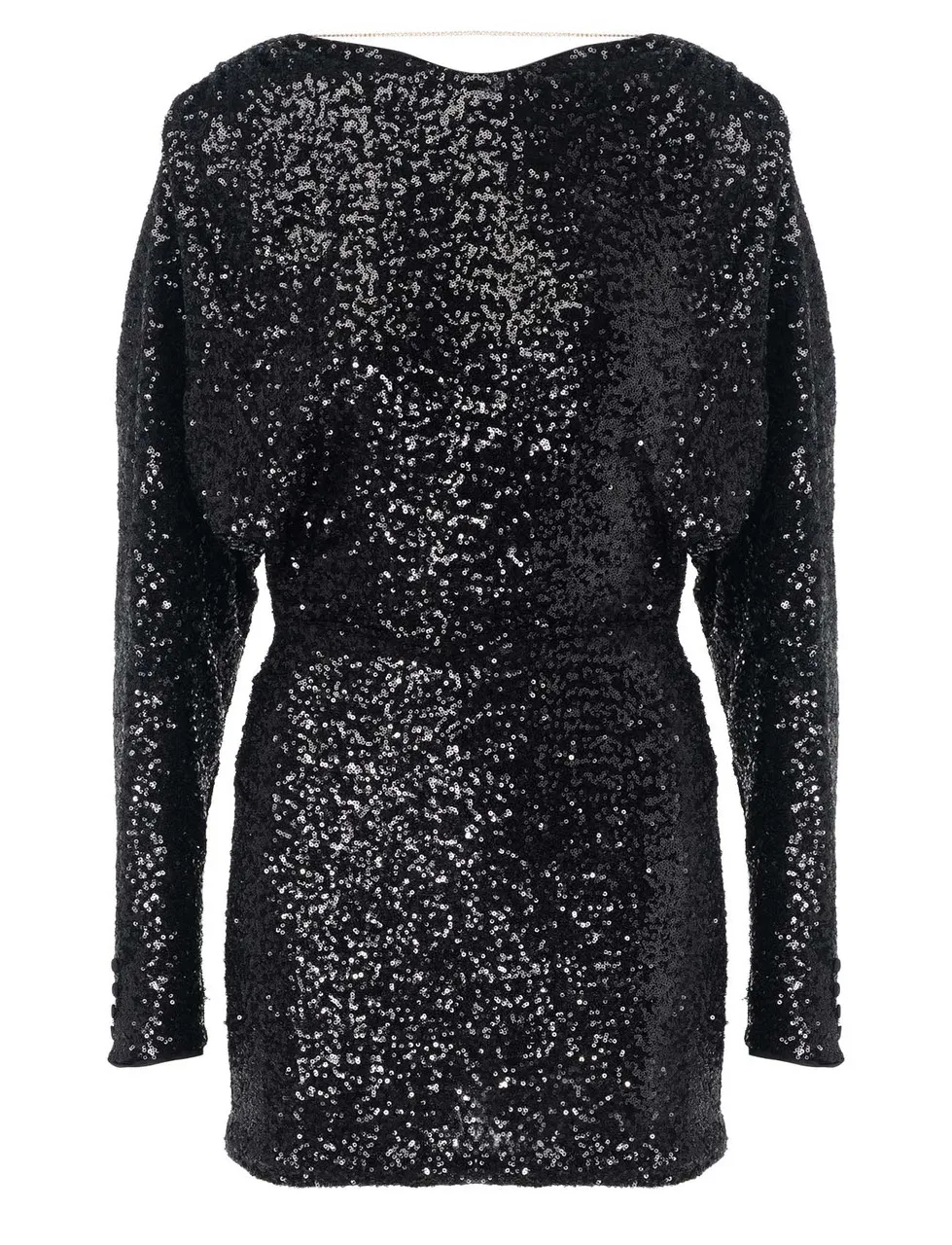 Pinko Mini robe Bernieri en paillettes noires