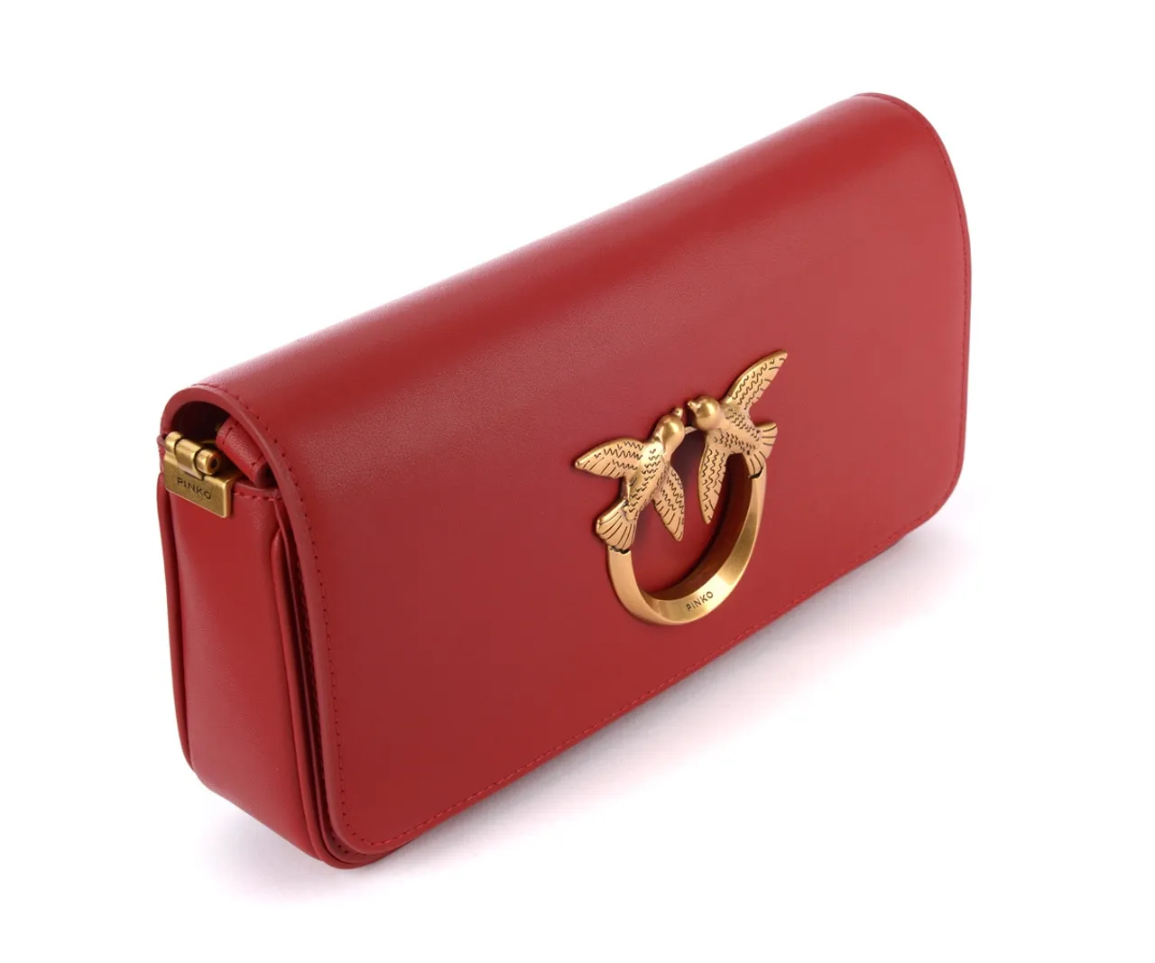 Pinko Sac à bandoulière Mini Love Bag Bag Click Baguette en rouge rubis