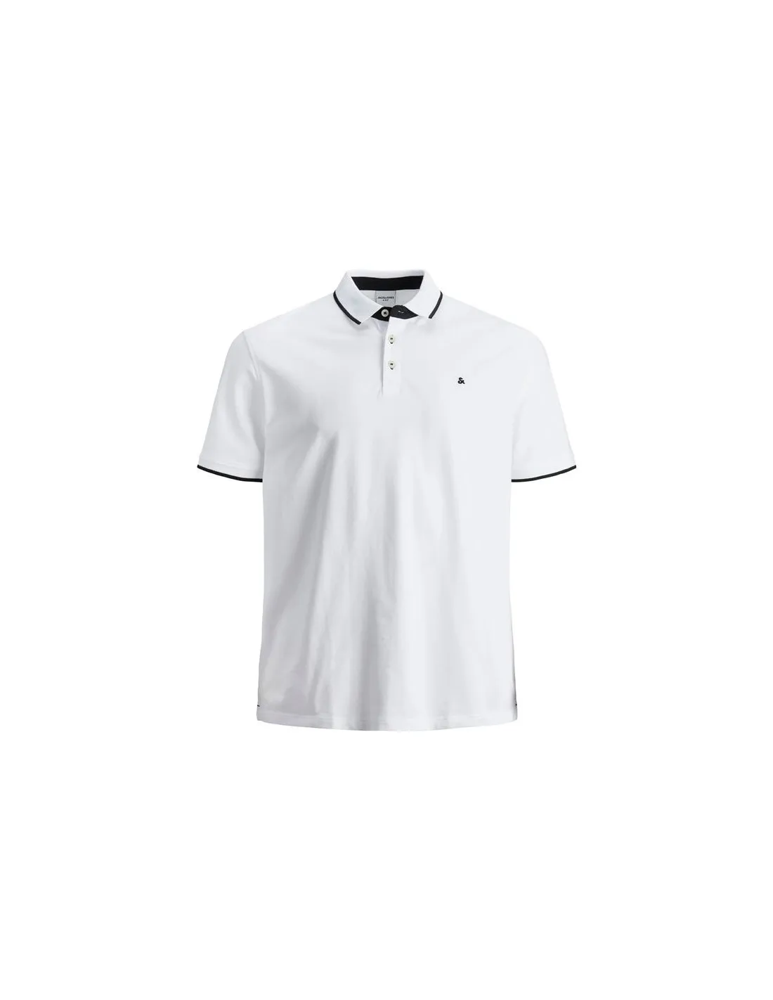 Polo Jack and Jones epaulos White Homme