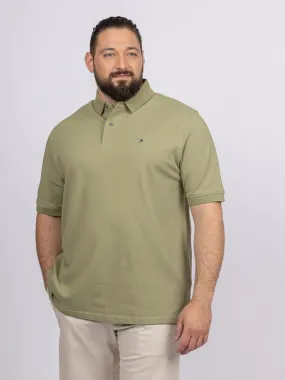 Polo Kaki Tommy Hilfiger Grande Taille kaki homme grande taille - Capelstore
