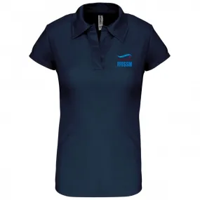 Polo polyester femme Bleu FFESSM IDF PSP