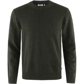 Pull Fjallraven Men Ovik Round-neck Sweater Dark Olive