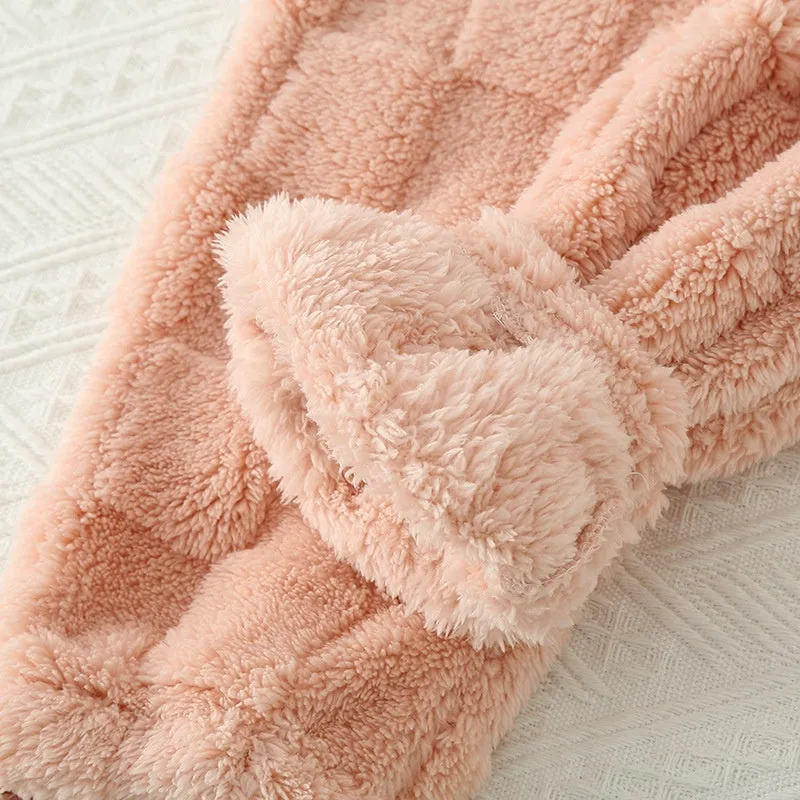 Pyjama d'hiver à carreaux pour femmes