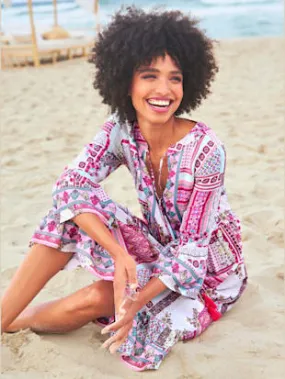Robe imprimée motif coloré