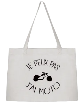 Sac Shopping Je Peux Pas J'ai Moto par Freeyourshirt.com