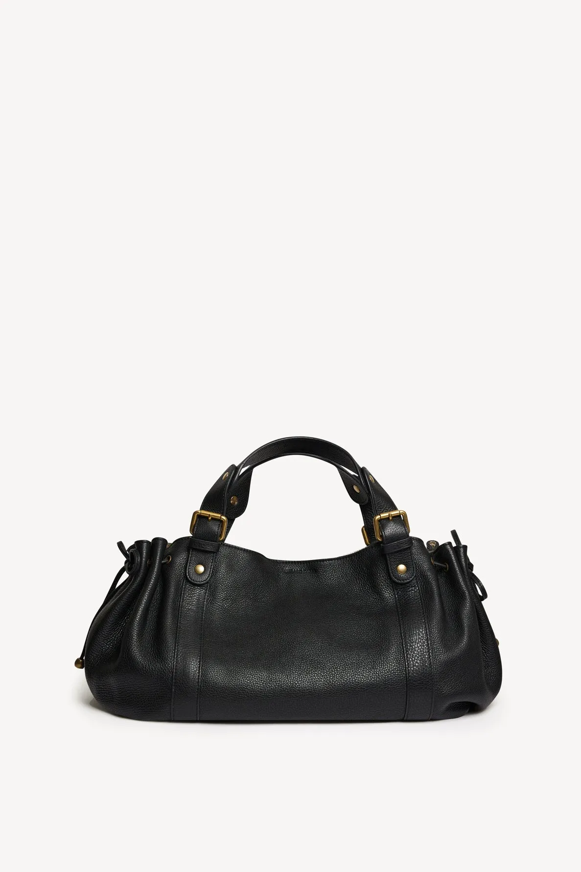 Sac à main en cuir grainé intérieur métallisé - 24H