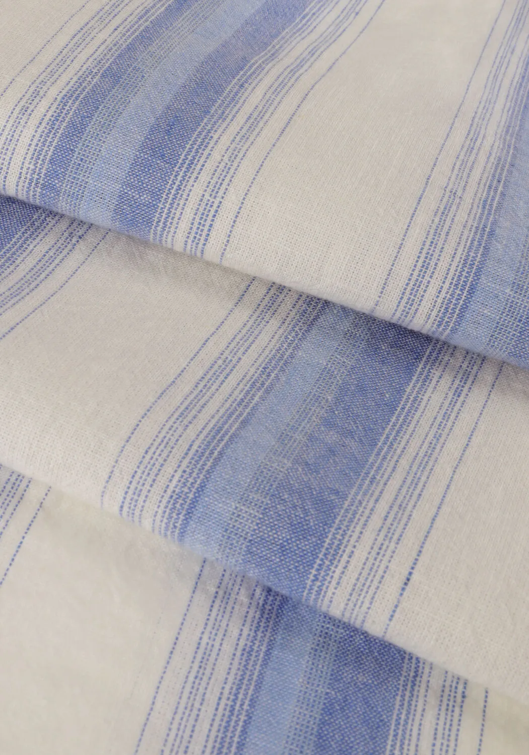scotch & soda chemise décontracté cotton linen blend kaftan in checks and stripes en blanc