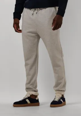 scotch & soda pantalon de jogging logo sweatpant en gris